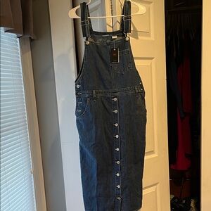 Levi's Blue Denim Overall Dress